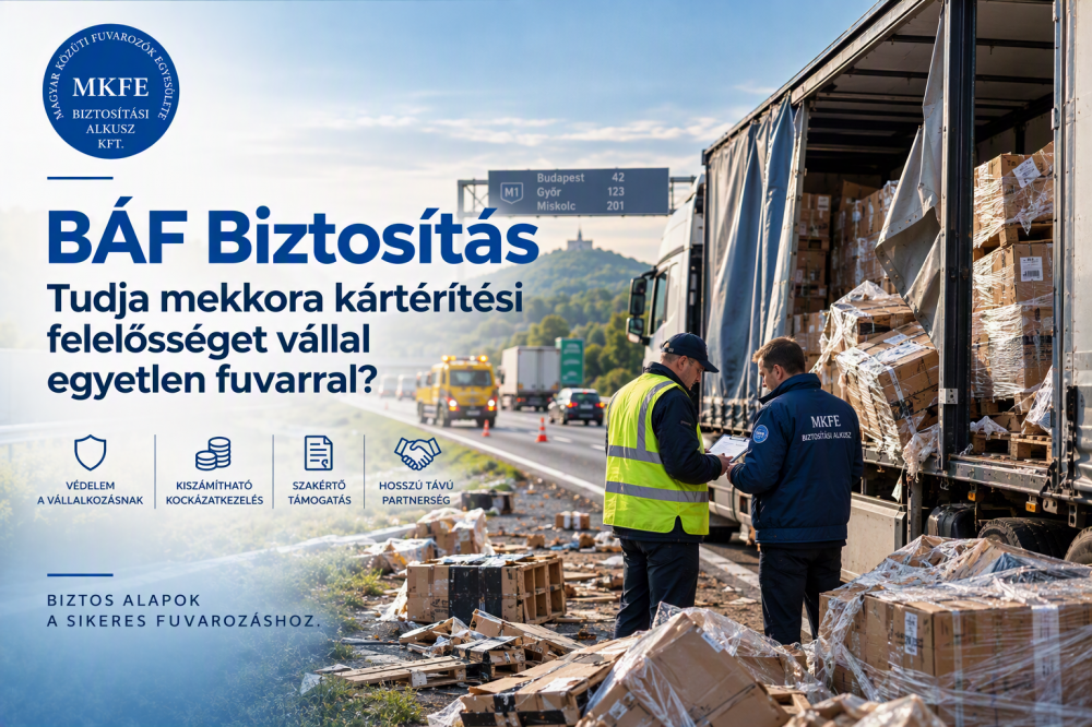 Milyen összegre érdemes Belföldi Árufuvarozói Felelősségbiztosítást (BÁF-ot) kötni?